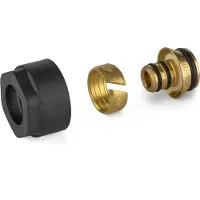 Plieger Koppelingen meerlagenbuis valvola 1/2" 16 mm mat zwart