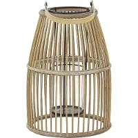 Beliani HOSTE - Lantaarn - Beige - Bamboehout