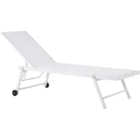 Beliani PORTOFINO - Strandstoel - Wit - Aluminium