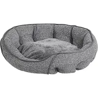 Beliani CANDIR - Dierenbed - 60 cm Grijs - Linnen