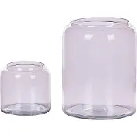 Beliani RASAM - Bloemenvaas - Roze - Glas