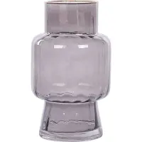 Beliani MEGALO - Decoratieve vaas - Grijs - Glas