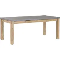 Beliani OSTUNI - Tuintafel - Grijs - 90 x 180 cm - Vezelcement