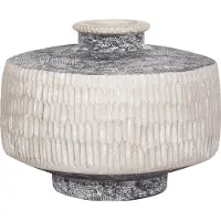 Beliani DEKSATI - Bloemenvaas-Beige-Magnesiumoxide