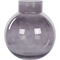 Beliani POLYDROSOS - Decoratieve vaas - Grijs - Glas