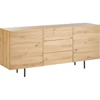 Beliani KENORA - Dressoir - Lichte houtkleur - Vezelplaat
