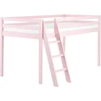 Beliani ASCOUX - Kinderbed - Roze - 90 x 200 cm - Dennenhout