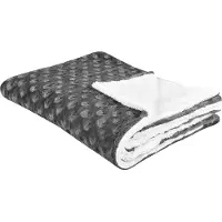 Beliani Plafond, Sprei donkergrijs/wit 150 x 200 cm tweezijdig KANDILLI (150 x 200 cm)