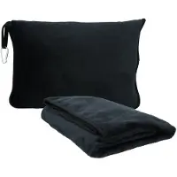 Carpoint Reisdeken & Reiskussen - 2 in 1 - 165x95cm - Opvouwbaar 33x23x11cm - Comfortabel