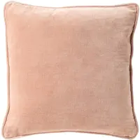 Dutch decor CARINA - kussenhoes 45x45 cm - 100% katoen - Misty Rose - roze - met rits - zonder binnenkussen