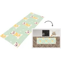 KitchenYeah Keukenloper - Loper keuken - IJsbeer - Patroon - Sjaal - 180x60 cm - Keukenloper vinyl