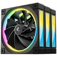 DeepCool Box ventilator R-FL12R-BKAPN3-G Ø 12 cm (3 Stuks)