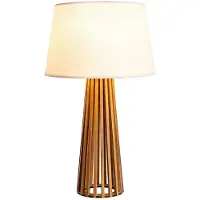 Accord Houten LED Tafellamp Slatted | 1X E27 Max 60W | Teak