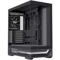 Einarex EXCS-PR-800C-B, Midi-tower, PC, Zwart, ATX, Micro ATX, Mini-ITX, Staal, Gehard glas, Gaming