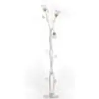 ONLI Vloerlamp Lancia, wit / opaal, Woon-/ Eetkamer, metaal, Florentijns, vloerlamp