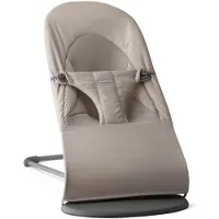BabyBjörn - Babywipper Balance Soft, geweven/jersey, drielaags materiaal, zandgrijs