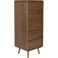 Zuiver Rise Kast| Ladekast Hout Walnoot - Bruin