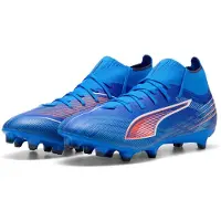 Puma Voetbalschoen 'Ultra 6 Match' blauw / oranjerood / offwhite