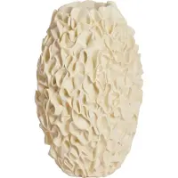 Light & Living Vaas Agello - Wit - Ø26cm - Synthetisch-Kunststof - Modern - Bloemenvaas - Woondecoratie - Decoratieve vaas voor woonkamer of slaapkamer