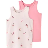 Name it Onderhemd bruin / pasteloranje / poederroze / lichtroze