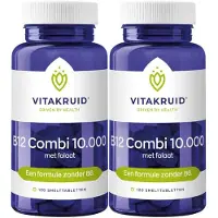 Vitakruid - B12 Combi 10.000 met folaat - 2 x 120 tabletten - Voordeelverpakking