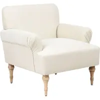 Beliani FREDROS - Fauteuil - Lichtbeige - Polyester