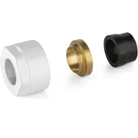 Plieger Koppelingen koper valvola 3/4" 15 mm wit