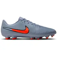 Nike Voetbalschoen 'Tiempo Legend 10 Club MG' smoky blue / oranje / zwart / wit