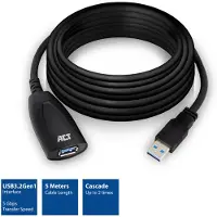 ACT AC6105 USB Verlengkabel - USB Booster USB 3.2. Gen 1 - 5 meter