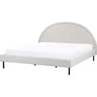 Beliani MARGUT - Bed - Lichtgrijs - 180 x 200 cm - Polyester
