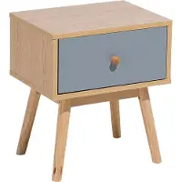 Beliani Arvada - Nachtkastje - MDF - grijs - 40x30x45