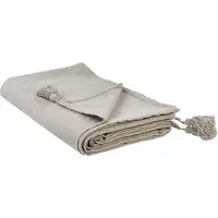Beliani LINDULA - Sprei-Beige-Katoen