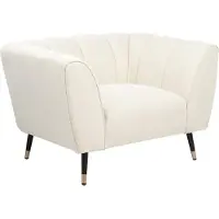 Beliani ORSTA - Fauteuil - Lichtbeige - Polyester