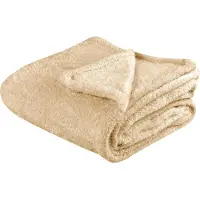 Beliani Plafond, Deken zand beige 125 x 150 cm NAMDU (125 x 150 cm)