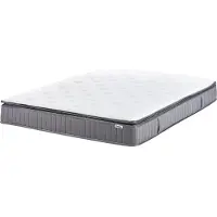 Beliani PLEASANT - Pocketveringmatras hard - Wit - 180 x 200 cm - Traagschuim