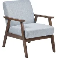 Beliani ASNES - Fauteuil - Lichtgrijs - Polyester