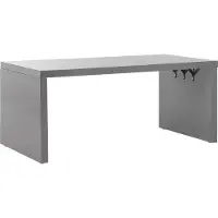 Beliani TARANTO - Tuintafel - Grijs - 90 x 180 cm - Vezelcement