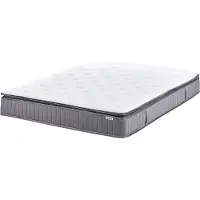 Beliani PLEASANT - Pocketveringmatras hard - Wit - 160 x 200 cm - Traagschuim