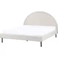 Beliani MARGUT - Bed - Lichtbeige - 160 x 200 cm - Polyester