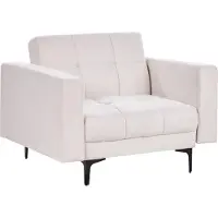 Beliani ALNES - Fauteuil - Gebroken wit - Polyester