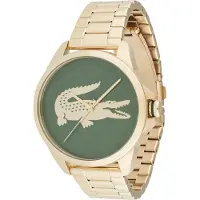 Lacoste Analoog horloge 'LE CROC' goud / donkergroen