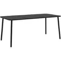 vidaXL Tuintafel 165x80x71 cm staal antracietkleurig