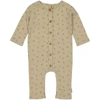 LEVV Newborn baby ribgebreide boxpak JIP met all over print beige/bruin Jongens Stretchkatoen Ronde hals - maat 62