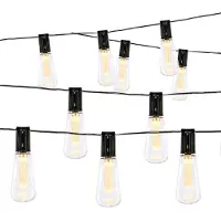 Grundig Solar Lichtsnoer - LED Tuinverlichting - Solar Lamp 3,35 Meter - Weerbestendige Tuinverlichting Zonneenergie