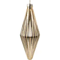 Clayre & Eef Kerstbal Overig Ø 5x15 cm Goudkleurig Glas Kerstballen