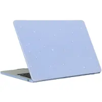 Mobigear Laptophoes geschikt voor Apple MacBook Air 13 Inch (2022-2026) Hoes Hardshell Laptopcover MacBook Case | Sparkling Cream - Blauw - Model A2681 / A3113 / A3240 / A3449