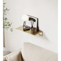 Nortiq T&B Wandplank / Planchet - geborsteld goud - 20 cm