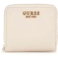 GUESS portemonnee Talent SLG Small Zip Around Wallet Cream White crème