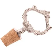 Baroque - Wijnafsluiter - Kurk Flessenstopper 9,5 cm - Zilver - Koper - 9.5x5x2.5 - Brass