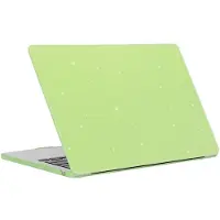 Mobigear Laptophoes geschikt voor Apple MacBook Air 13 Inch (2022-2026) Hoes Hardshell Laptopcover MacBook Case | Sparkling Cream - Groen - Model A2681 / A3113 / A3240 / A3449